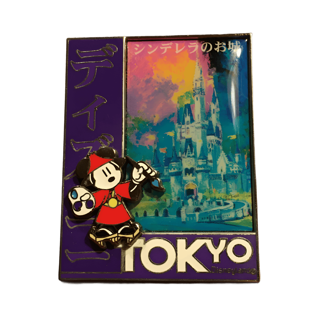 Tokyo Disneyland - Mickey painting castle art Disney pin