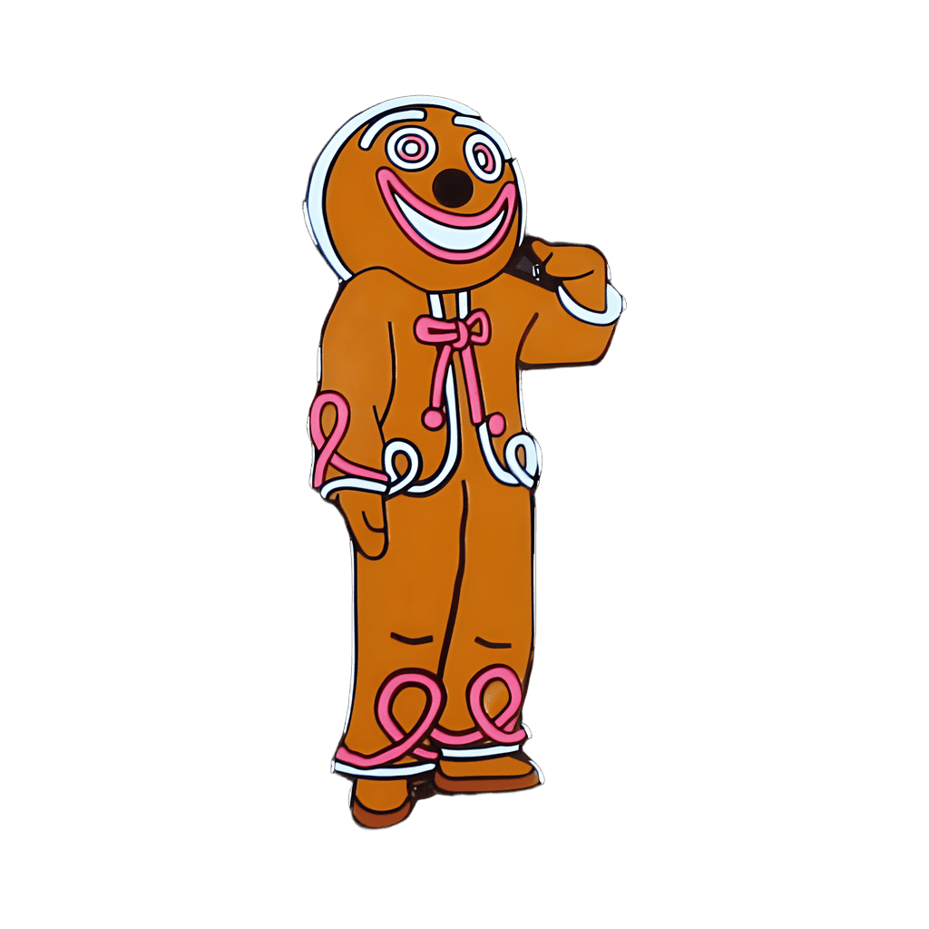 Pink Gingerbread Man Disney pin