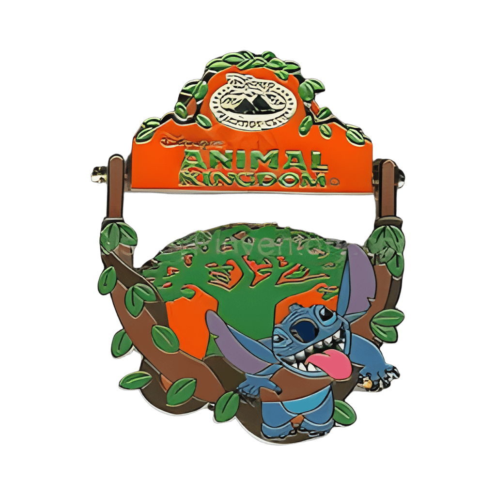 Stitch on Vine Swing Disney pin