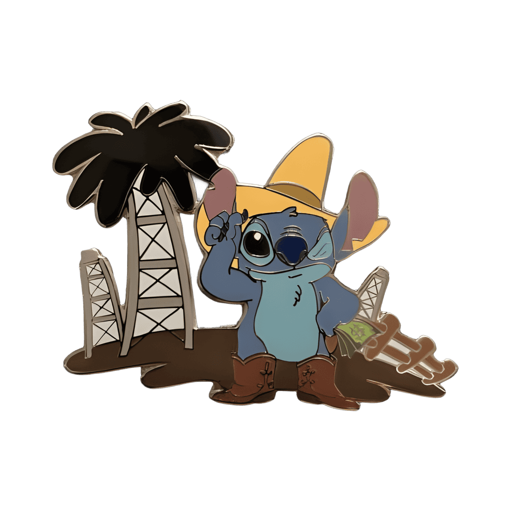 Stitch in Dallas Disney pin
