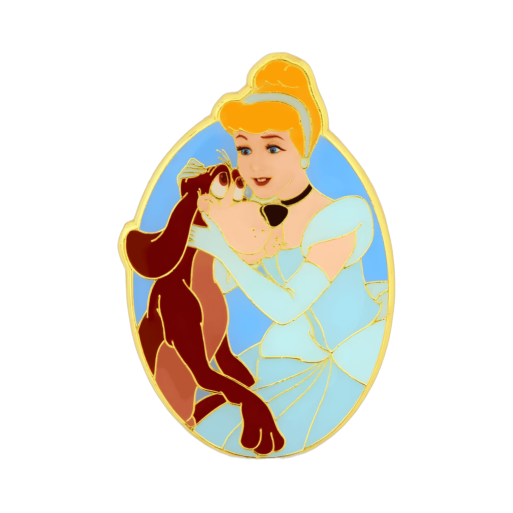 Cinderella and Bruno Disney pin