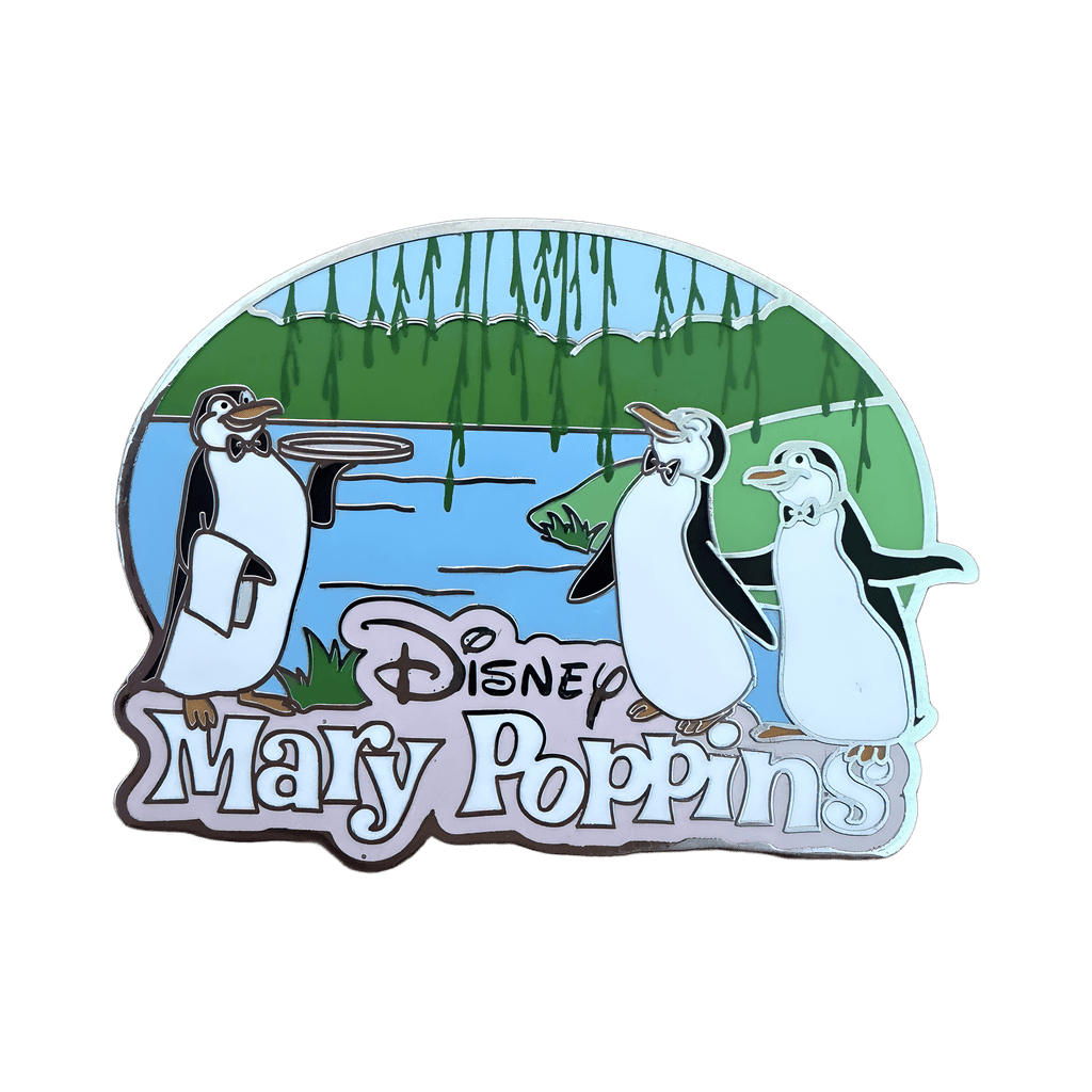 Disney Mary Poppins - Waiter Penguins and Movie Logo Disney pin