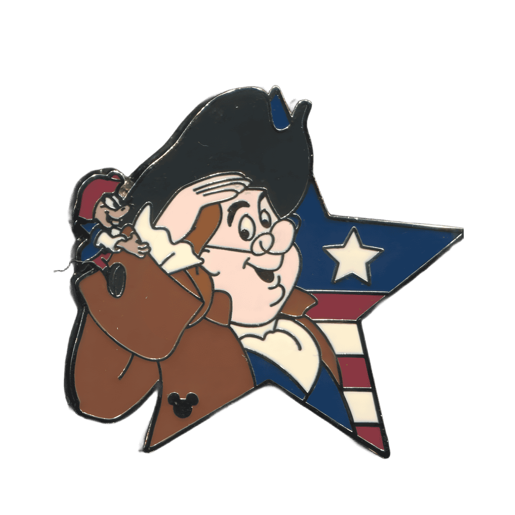 Benjamin Franklin and Amos Mouse Disney pin
