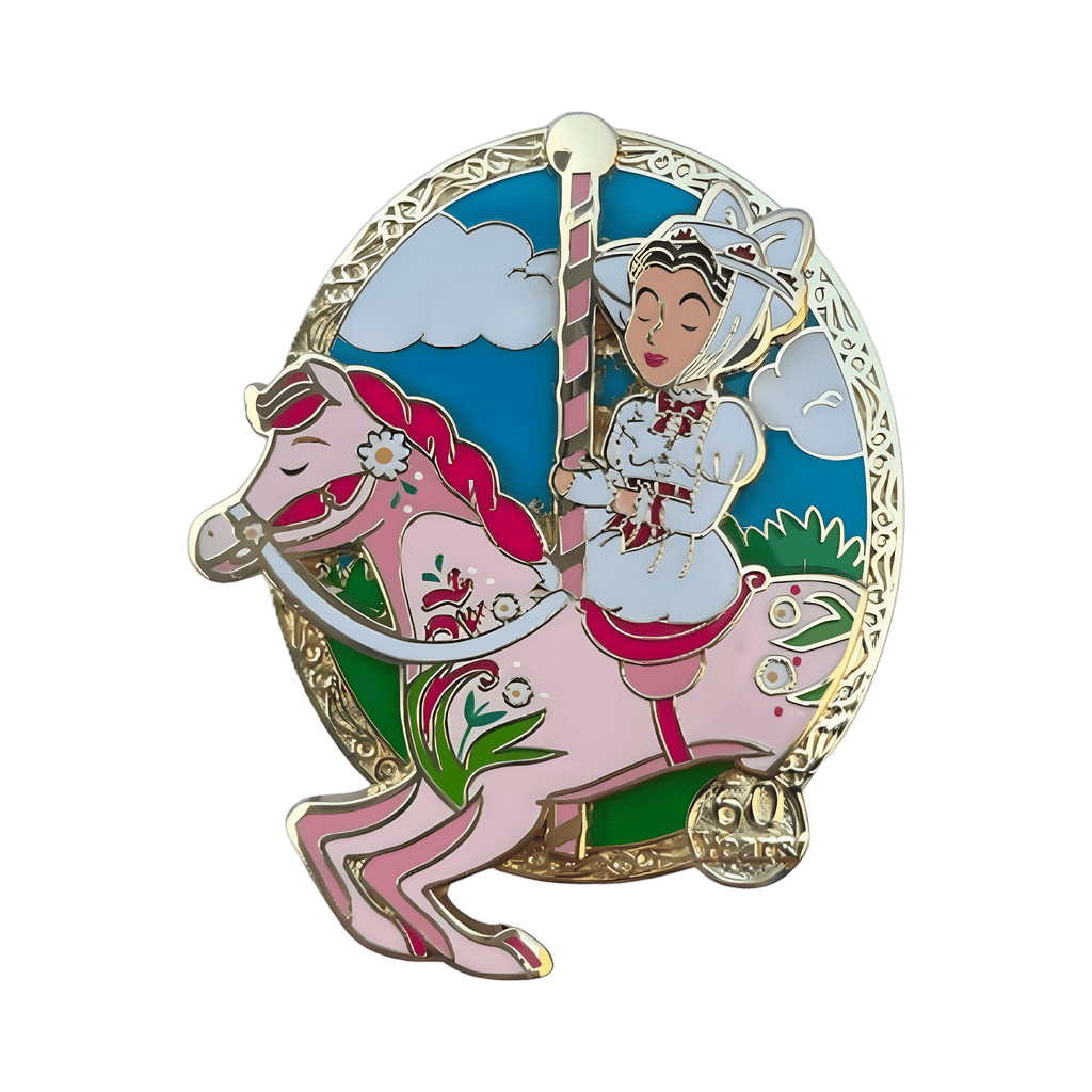 Jolly Holiday Mary Riding on Carousel Horse Disney pin