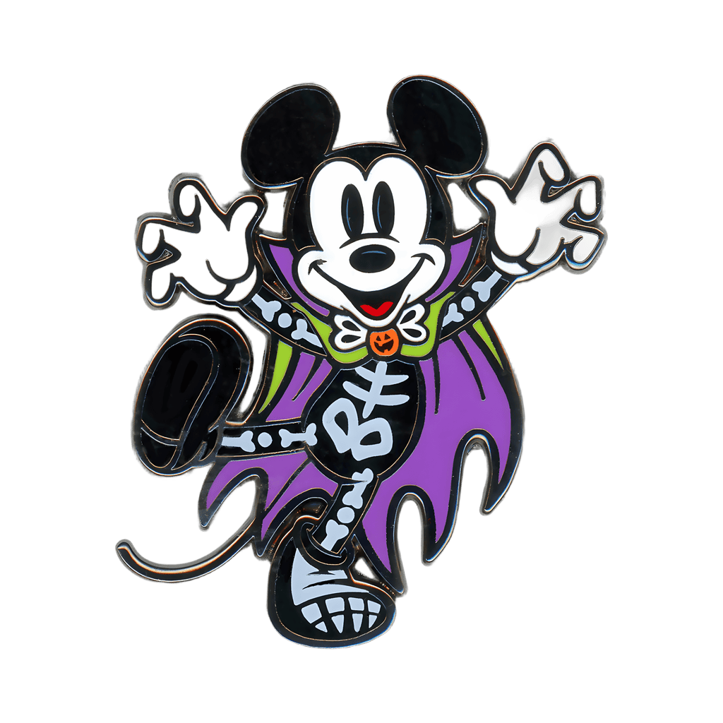Mickey wearing a skeleton costume Disney pin