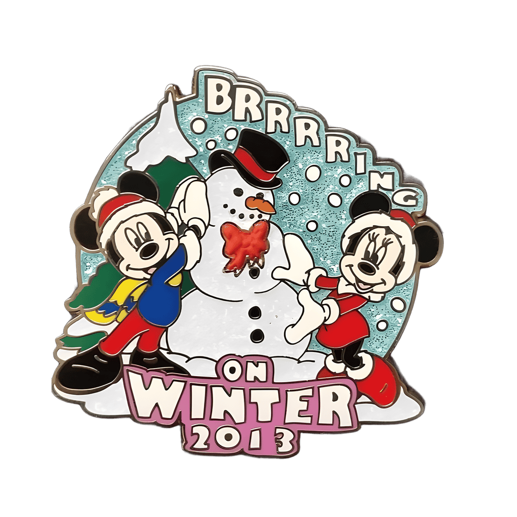 Mickey and Minnie Brrrring on winter 2013 Disney pin