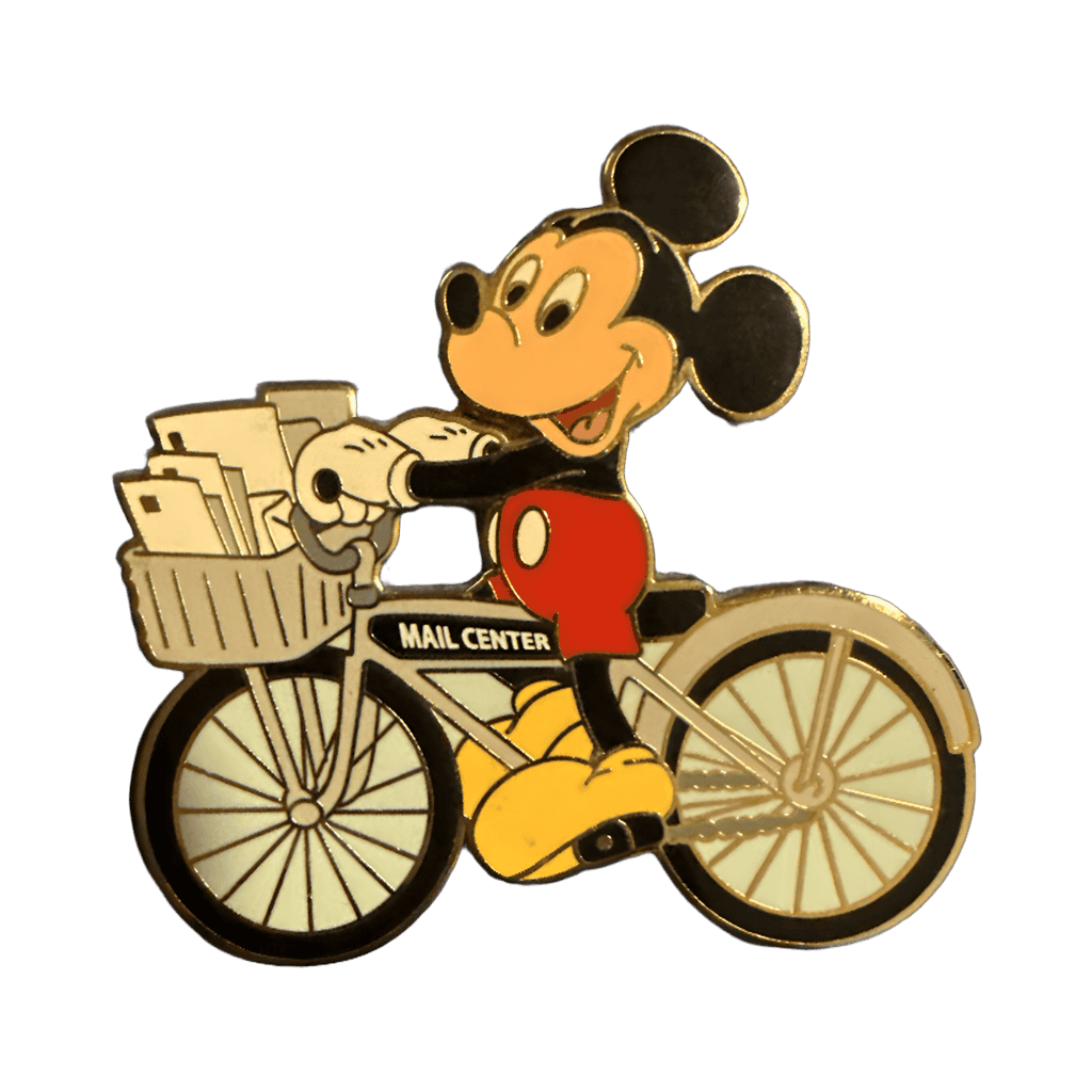 Mickey on Mail Bicycle Disney pin