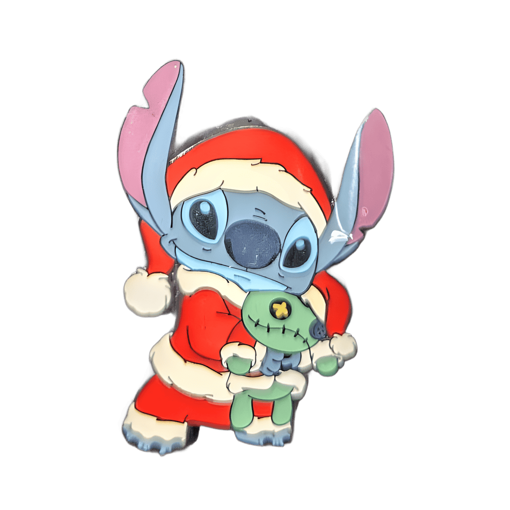 Stitch as Santa with Scrump Disney pin