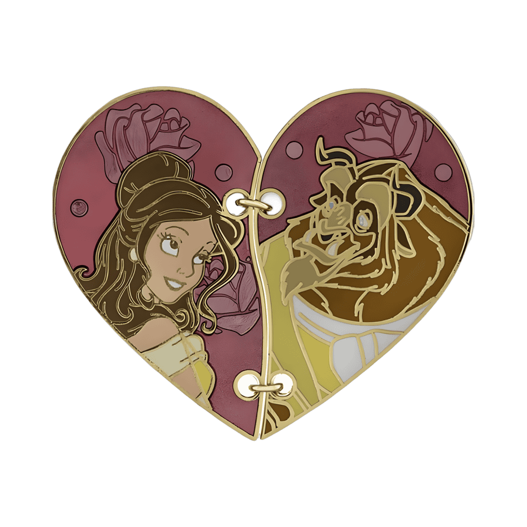 Belle and Beast Disney pin