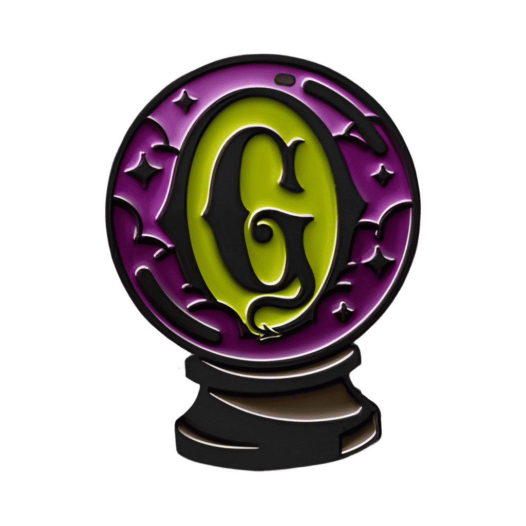 Purple Crystal Ball Disney pin
