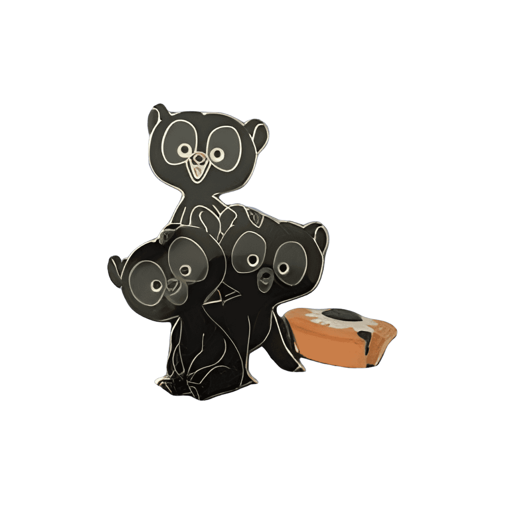Bear Cub Brothers & Enchanted Tart 2 pin set Disney pin