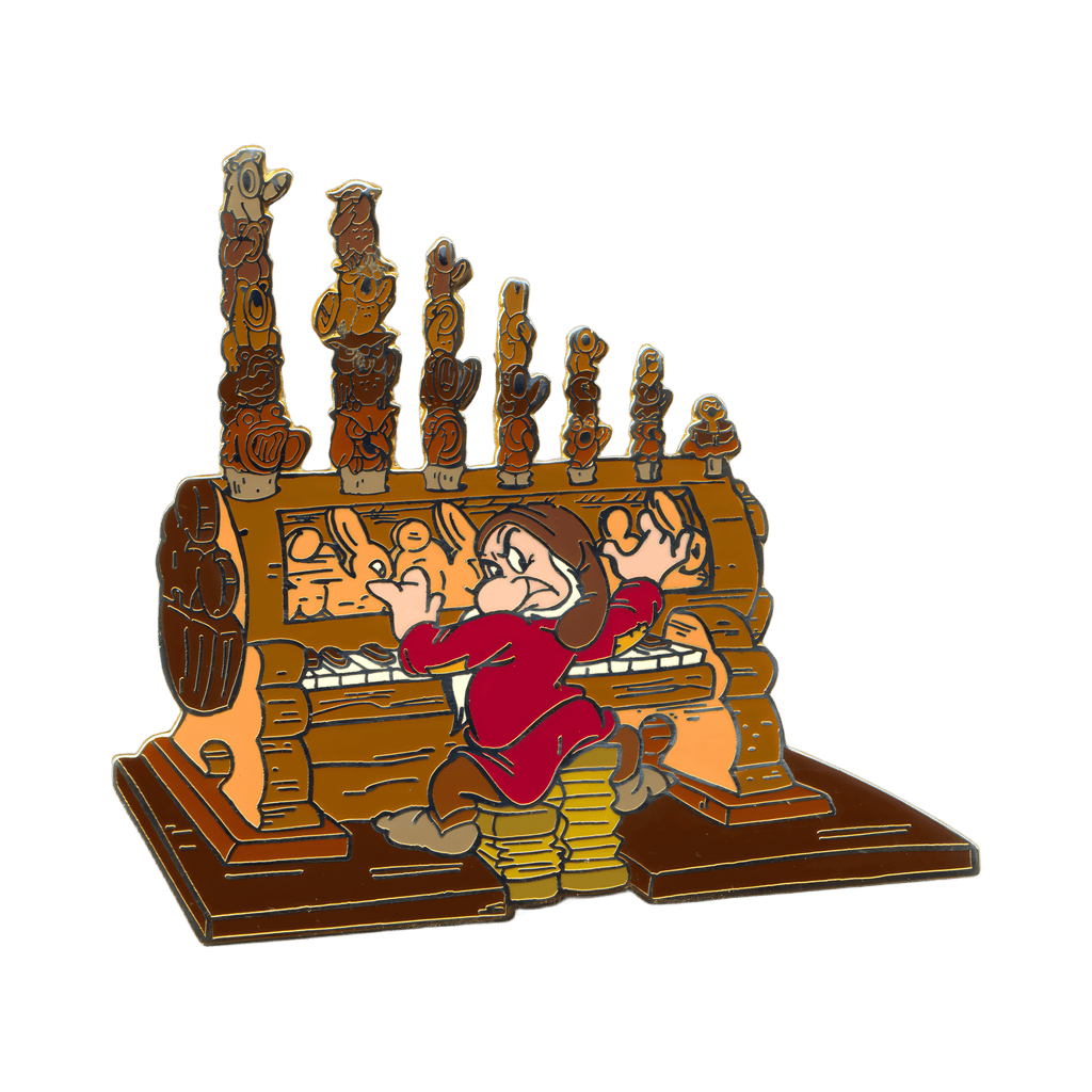 Grumpy Playing an Ornately Carved Organ Disney pin