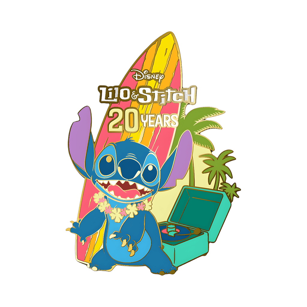 Stitch with Surfboard Disney pin