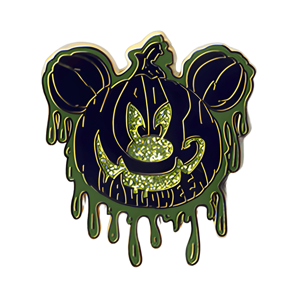 Green pumpkin Disney pin