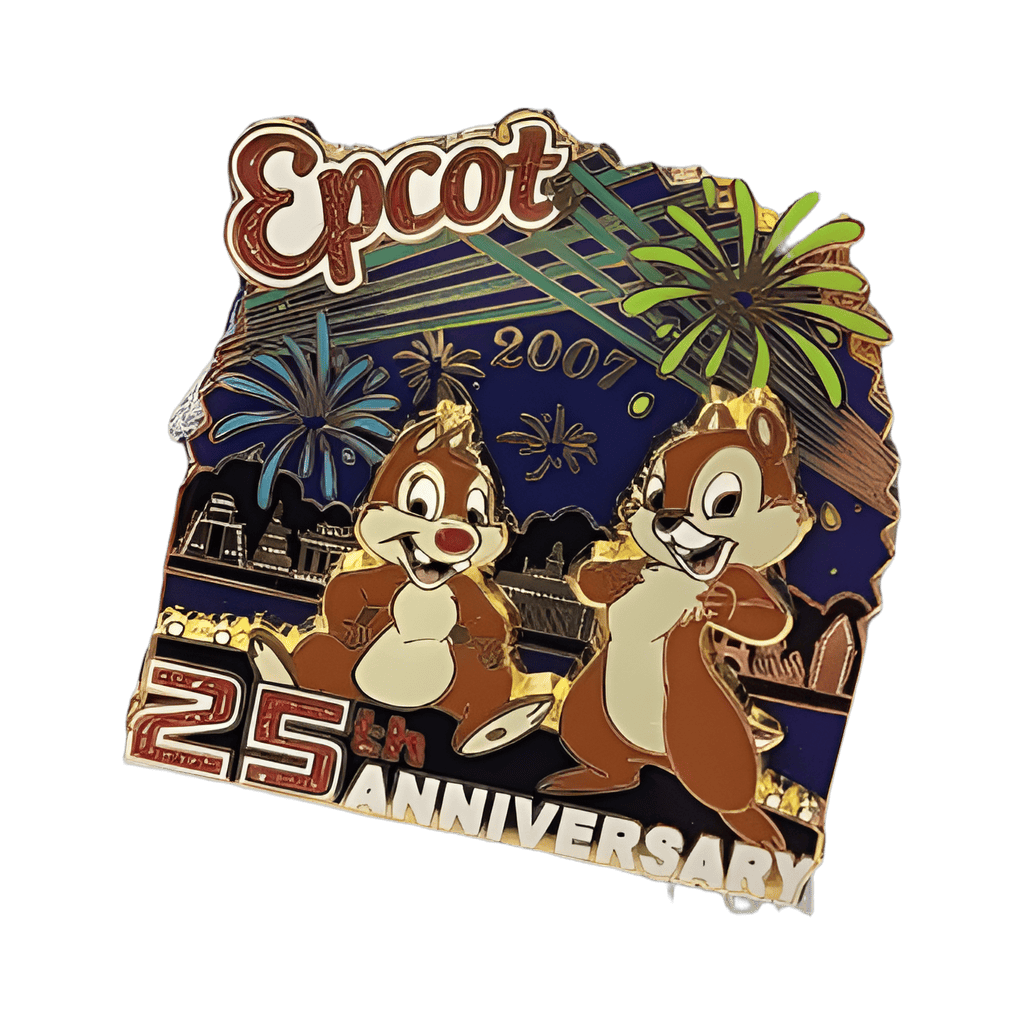 EPCOT 25th Anniversary - Chip dale Disney pin