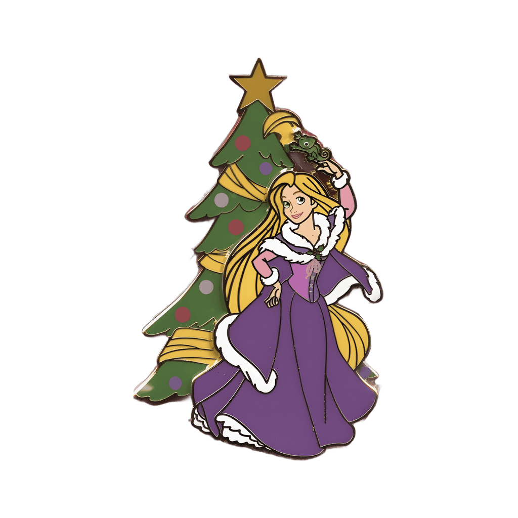 Rapunzel with Christmas Tree Disney pin