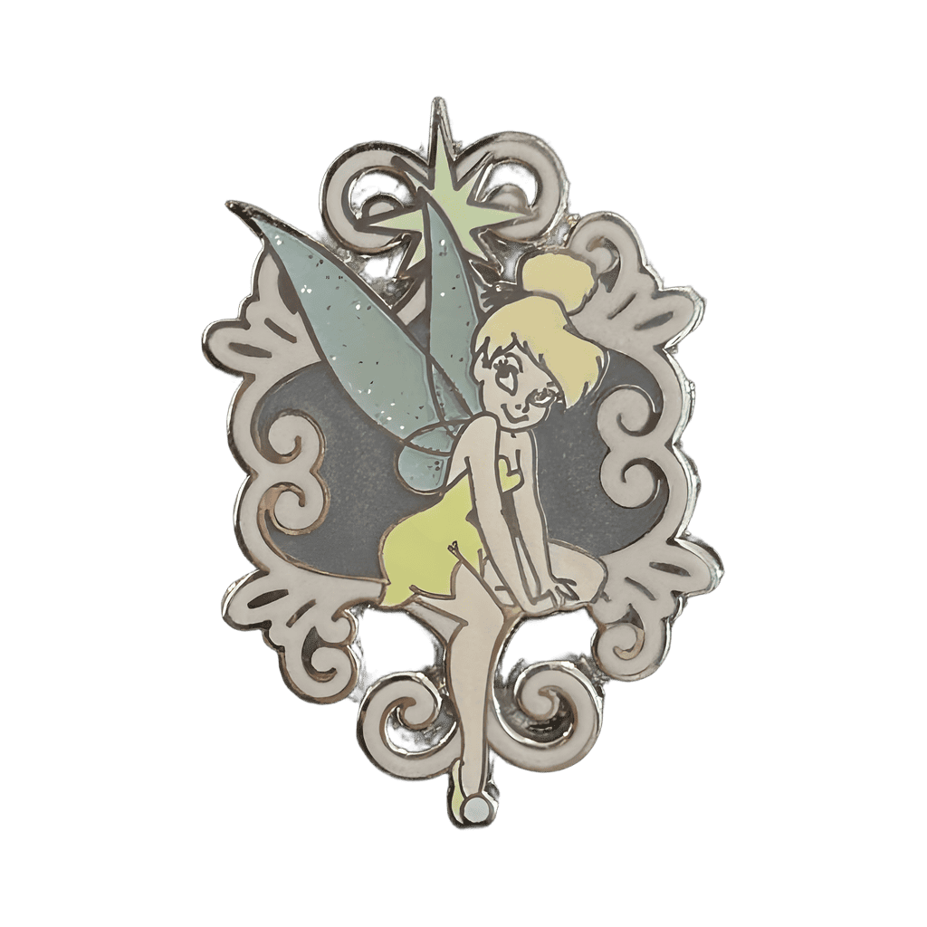 Fancy Border: Sitting with one leg out Disney pin