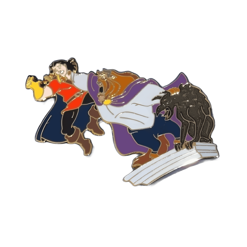 Gaston and Beast Disney pin