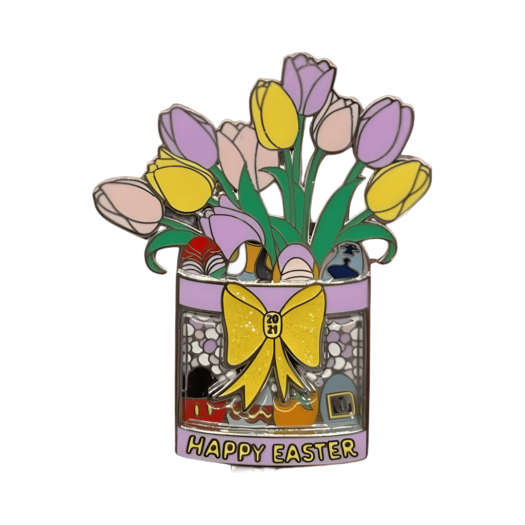 Walt Disney World Happy Easter flowers Disney pin