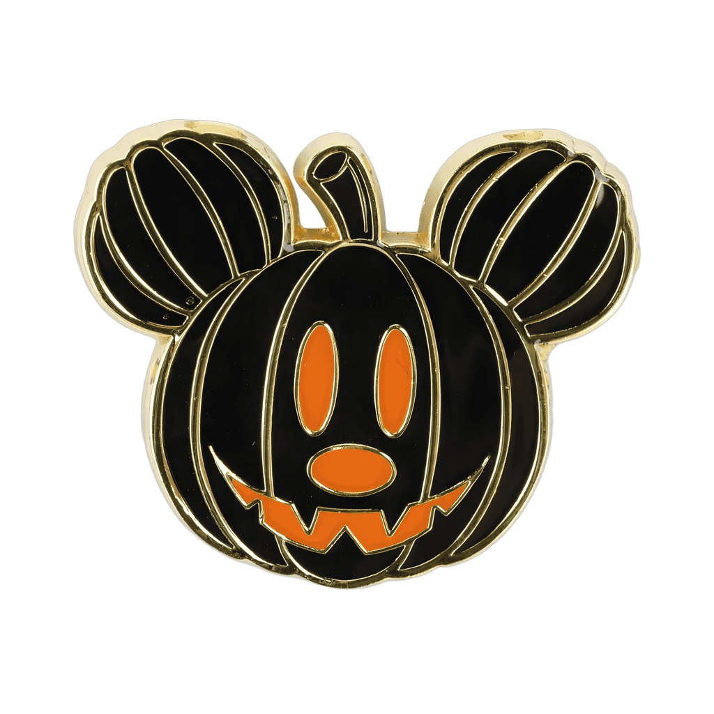 Black and Orange Mickey Mouse Icon Pumpkin Disney pin