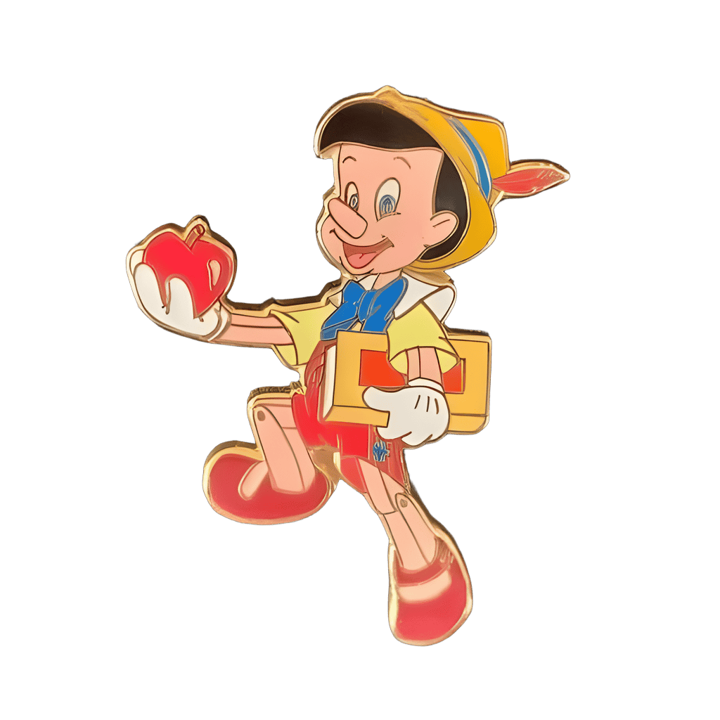 Pinocchio First Day of School with Apple Disney pin