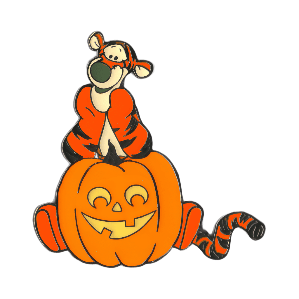 Tigger with Jack-o'-lantern Disney pin