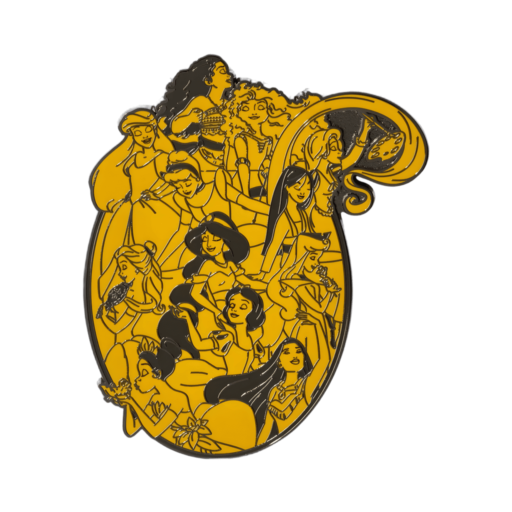 Princess Dreamers - Gold Princess Jumbo Collage Disney pin