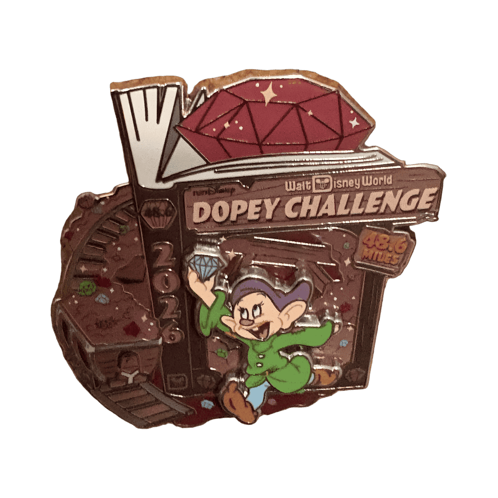 Dopey challenge Disney pin