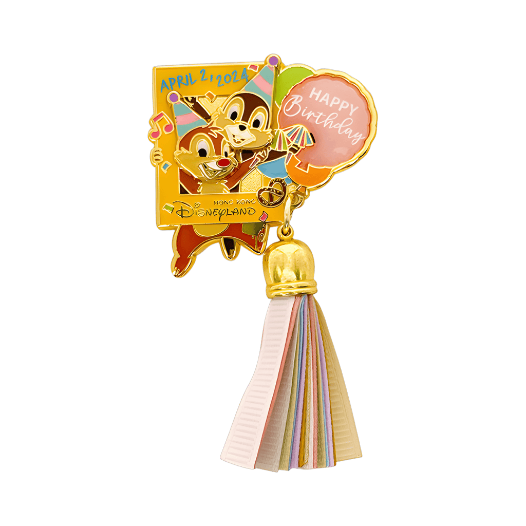 Happy Birthday April 2, 2024 - Chip & Dale Disney pin