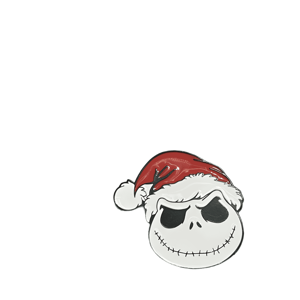 Jack wearing Santa's hat Disney pin