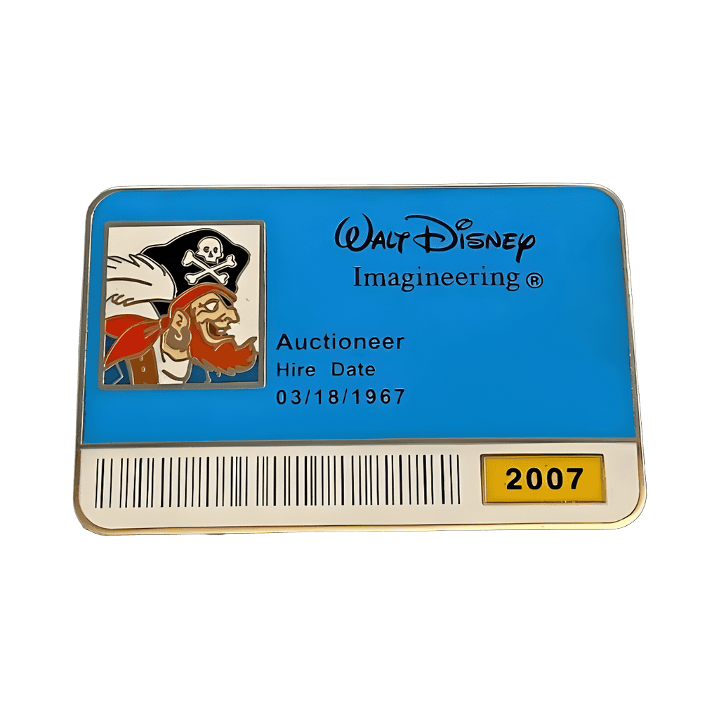 Auctioneer ID Badge Disney pin