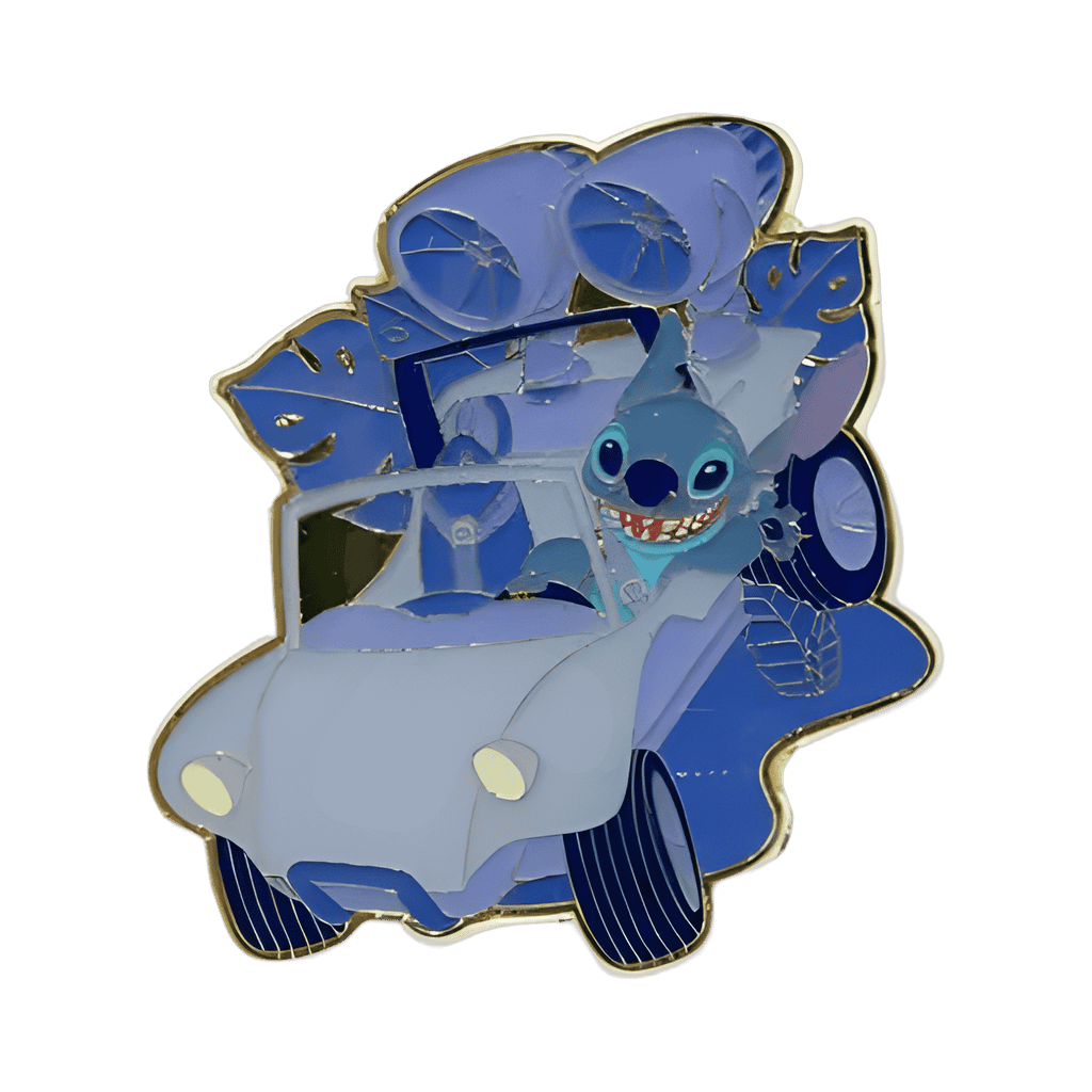 Stitch Driving Sand Buggy in Purple Disney pin