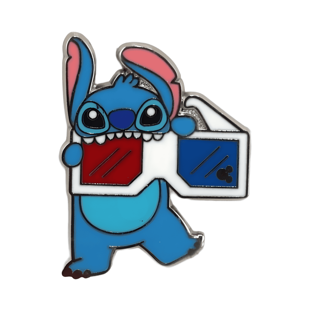 Stitch Eating 3-D Glasses Disney pin