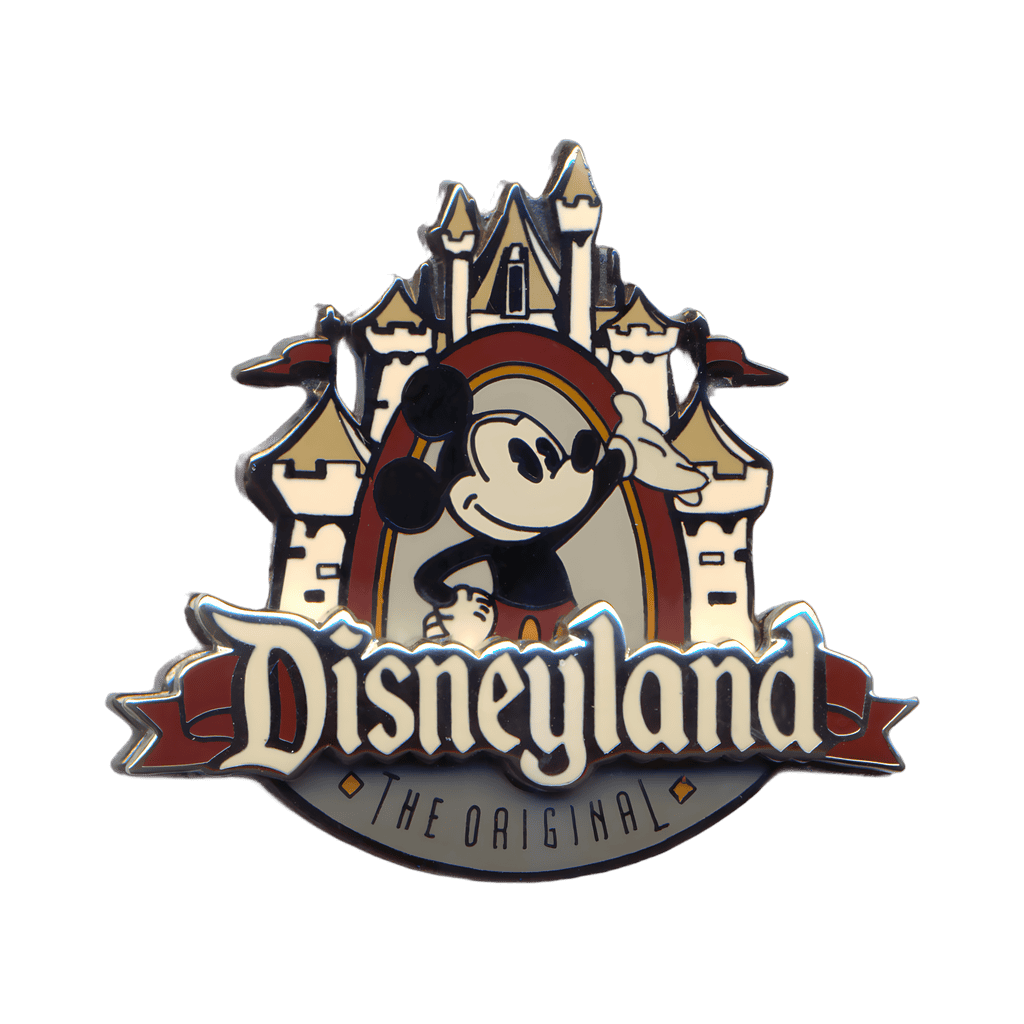 Retro Mickey Mouse in Front of Sleeping Beauty Castle Disney pin