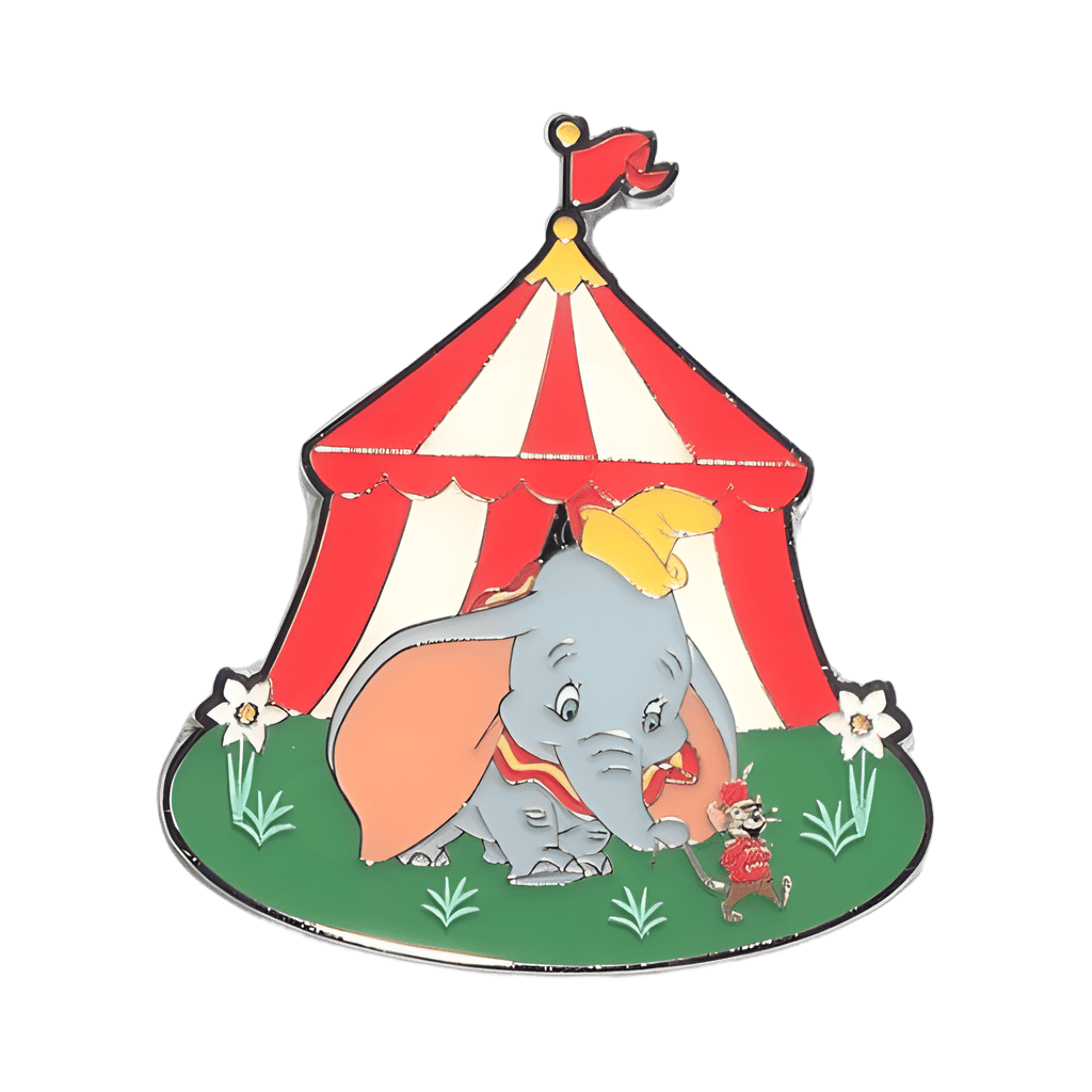 Dumbo and Timothy with Circus Tent Disney pin