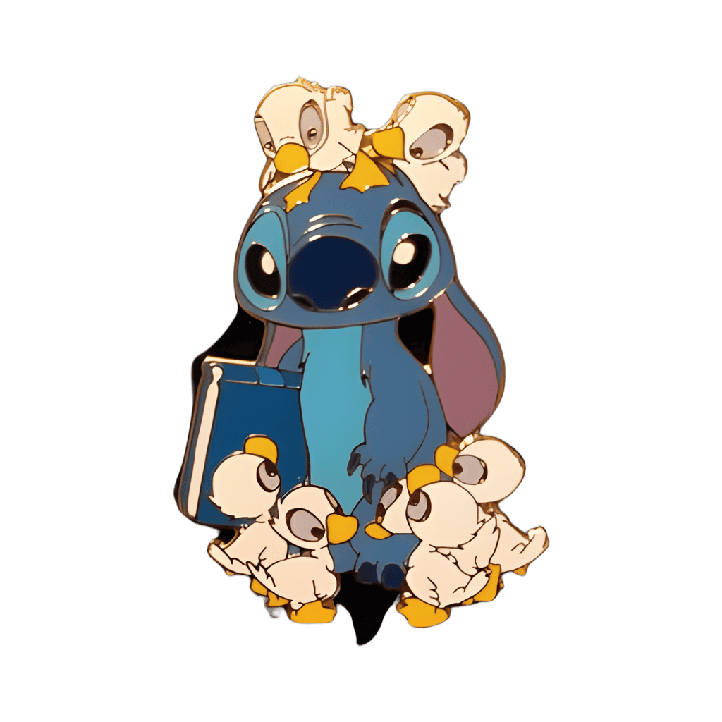 Stitch with Ducklings Disney pin