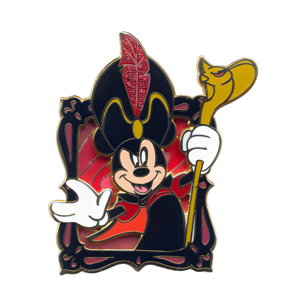 Mickey Mouse Dressed as Jafar Coming Out of a Frame Disney pin