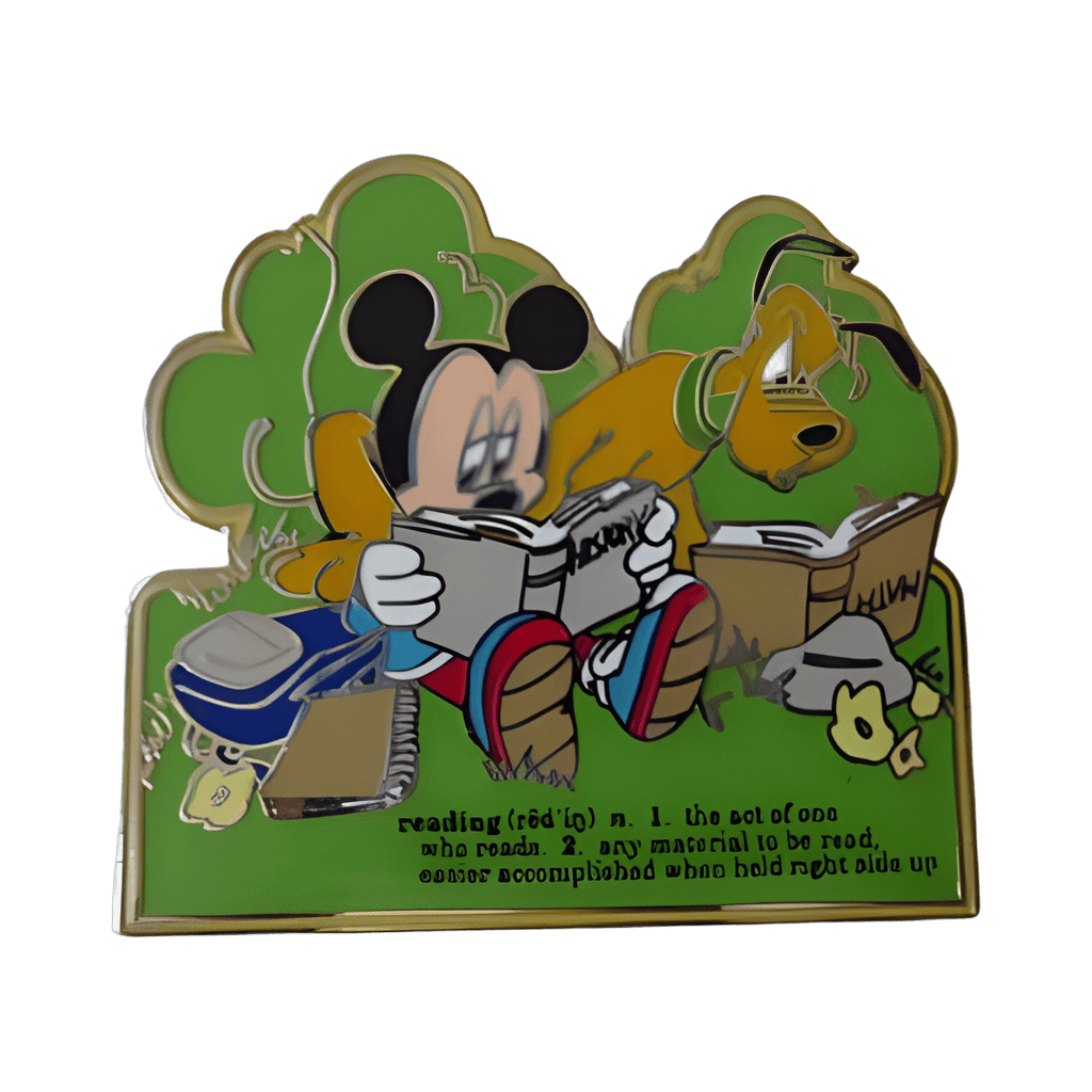 Reading - Mickey and Pluto Disney pin