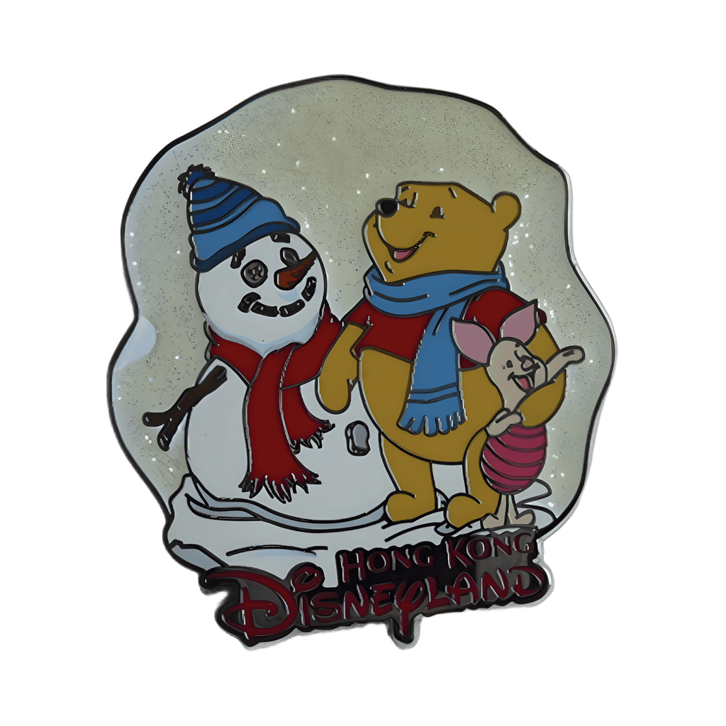 Winnie the Pooh & Piglet with Snowman Disney pin