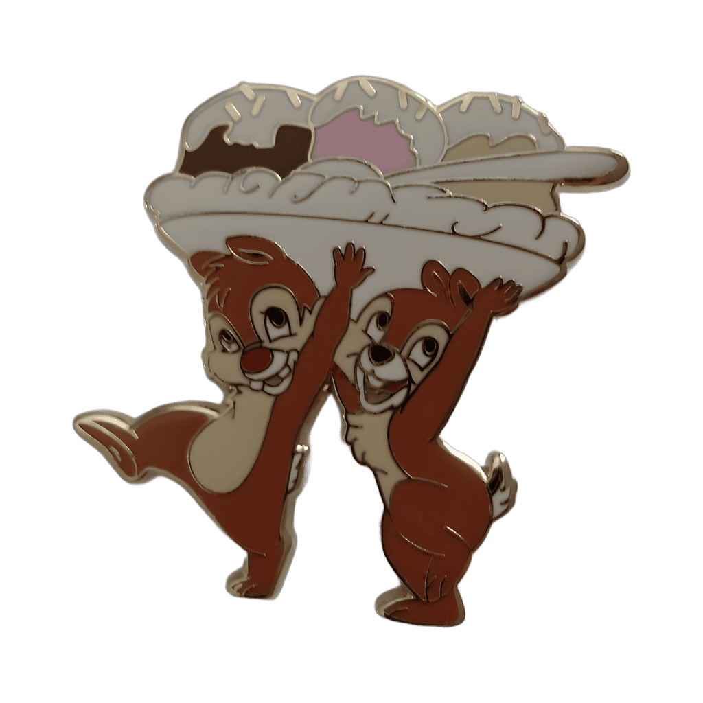 Chip and Dale Carrying a Sundae Disney pin