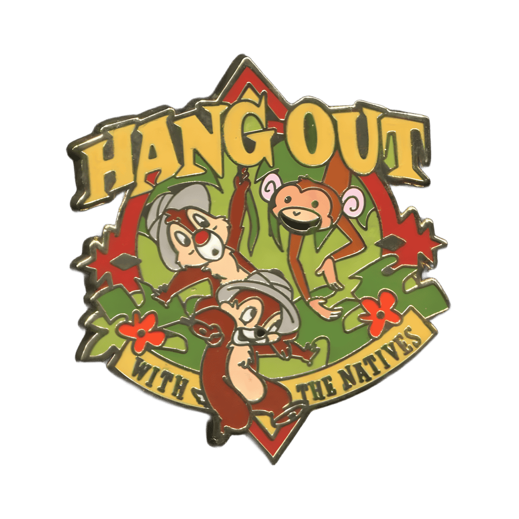 Hang Out With the Natives - Chip and Dale Disney pin