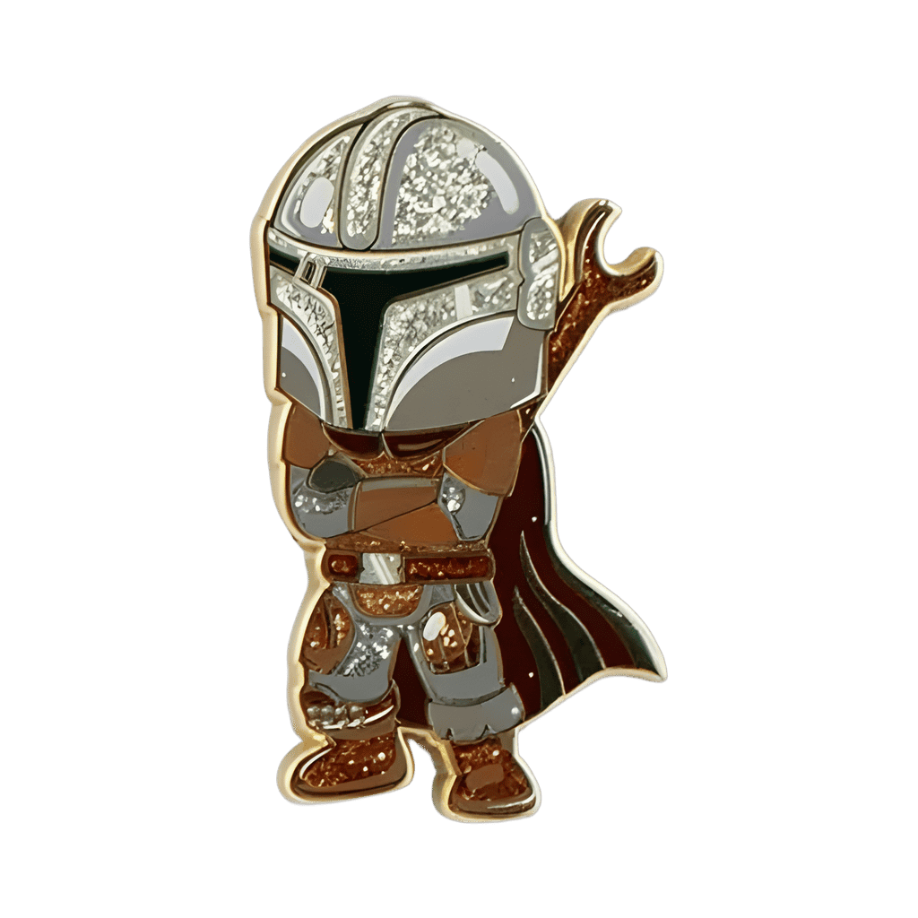 Glitter Mandalorian Disney pin