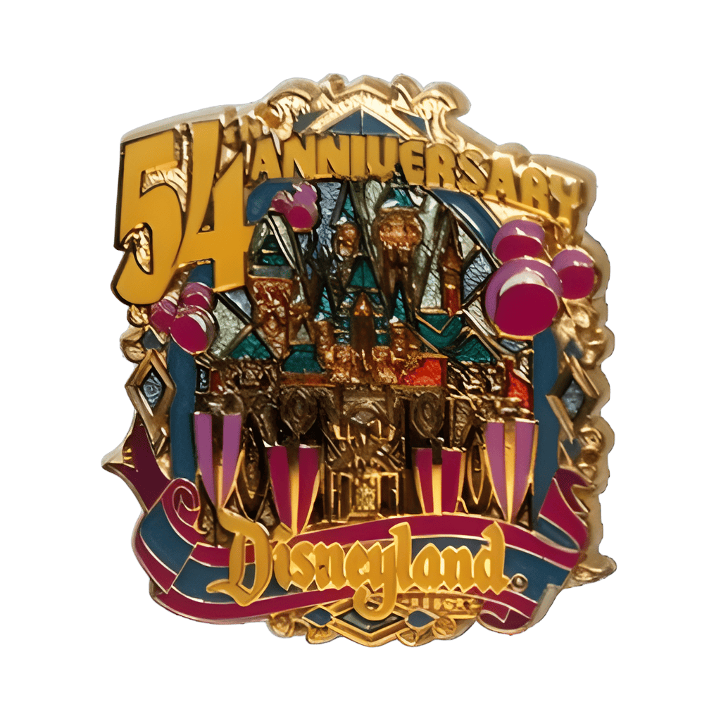 54th Anniversary Stained Glass Sleeping Beauty Castle Disney pin