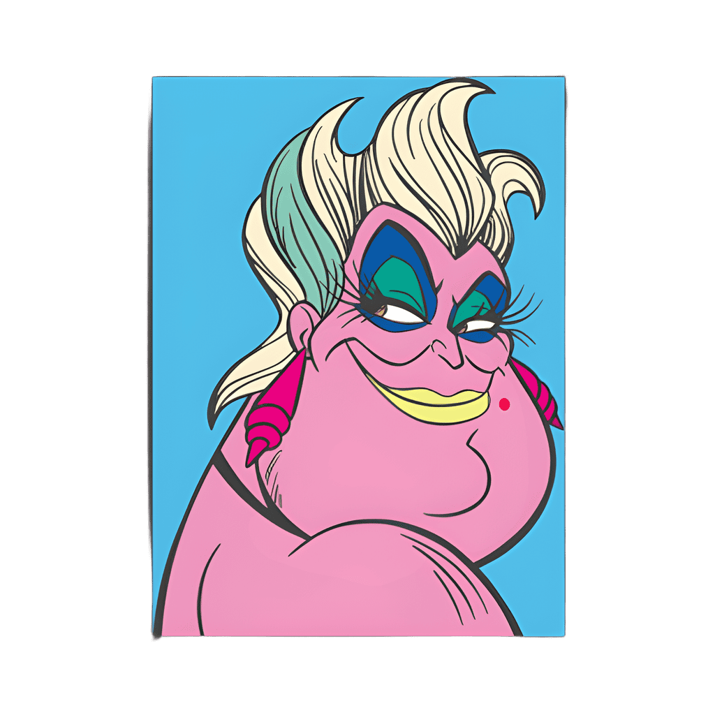 Ursula Square 3 Disney pin