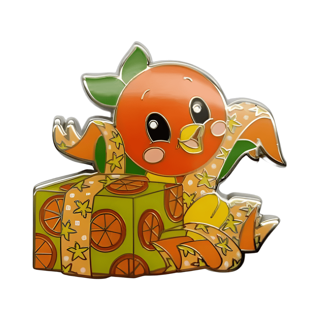 Orange Bird Wrapping Presents Disney pin