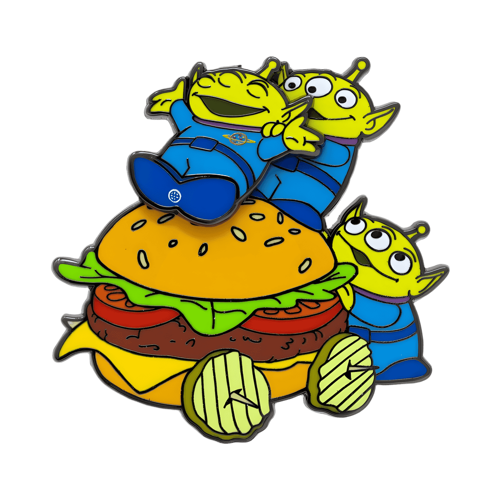 Little Green Men - Aliens - Burger Car Disney pin