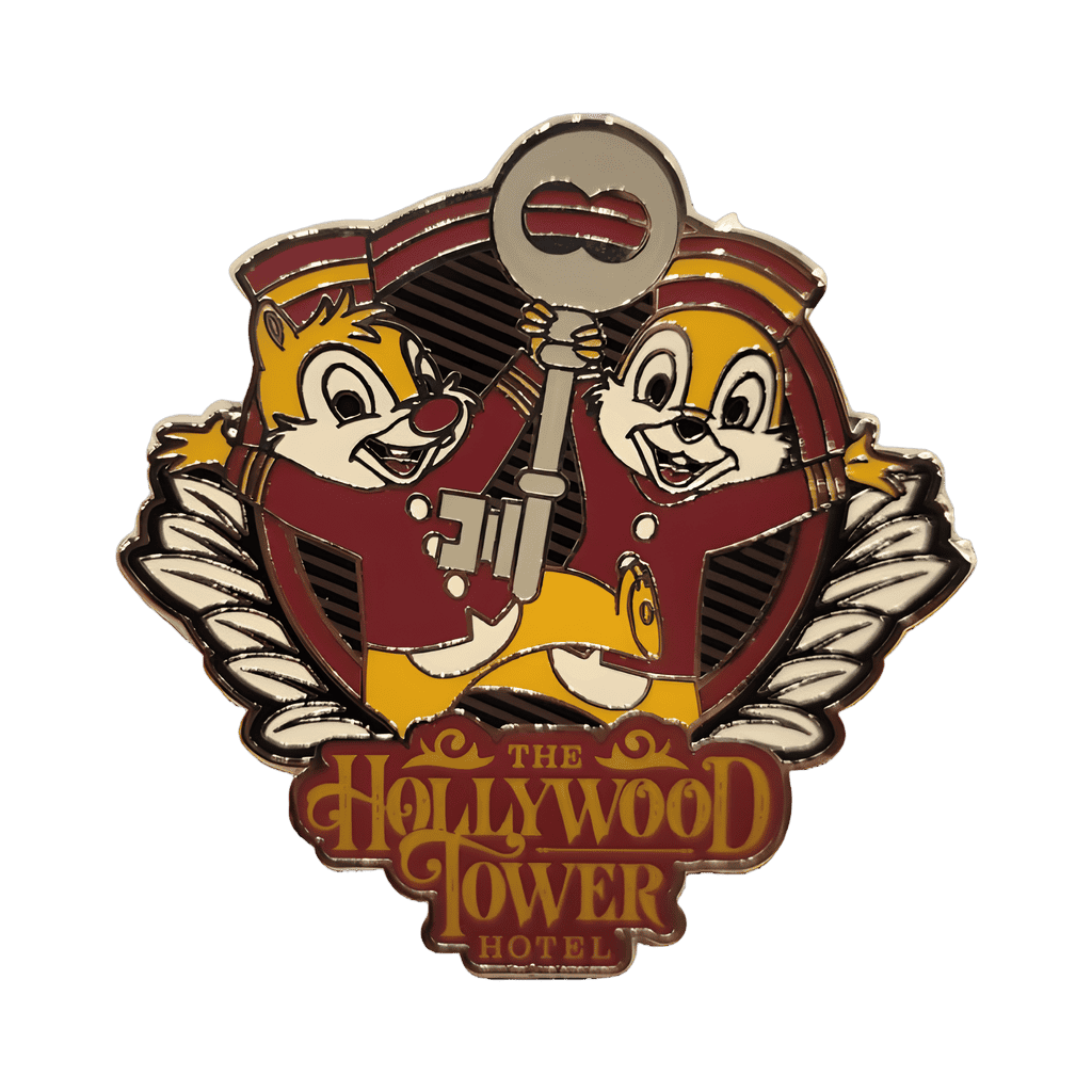 The Hollywood Tower Hotel - Chip & Dale Bellhops Disney pin