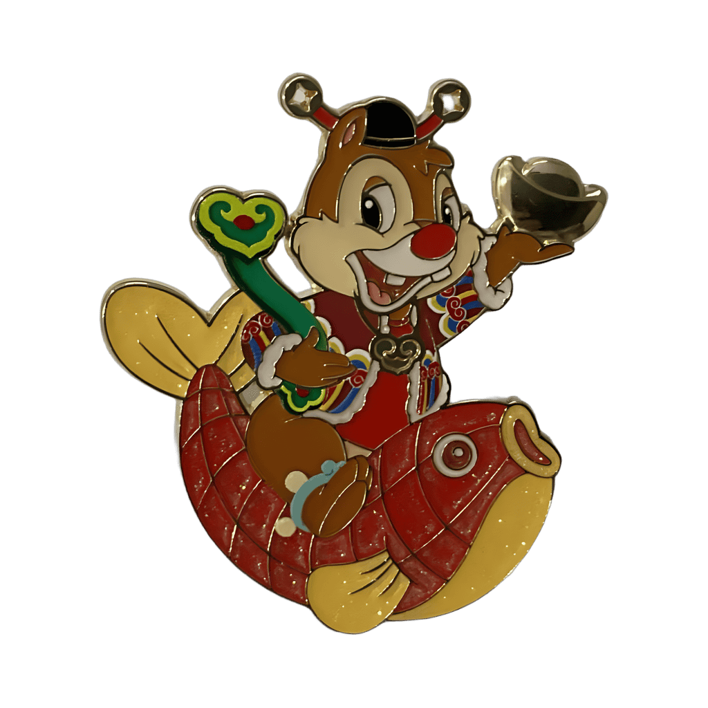 Dale with New Year Offerings Disney pin