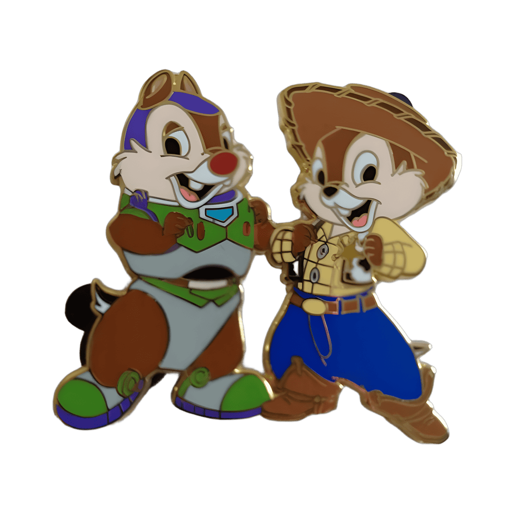 Chip 'n Dale as Buzz & Woody Disney pin