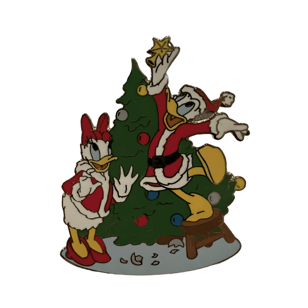 Donald & Daisy Duck - Decorating a Christmas Tree Disney pin